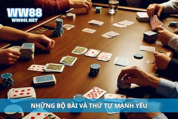 Những bộ bài và thứ tự mạnh yếu